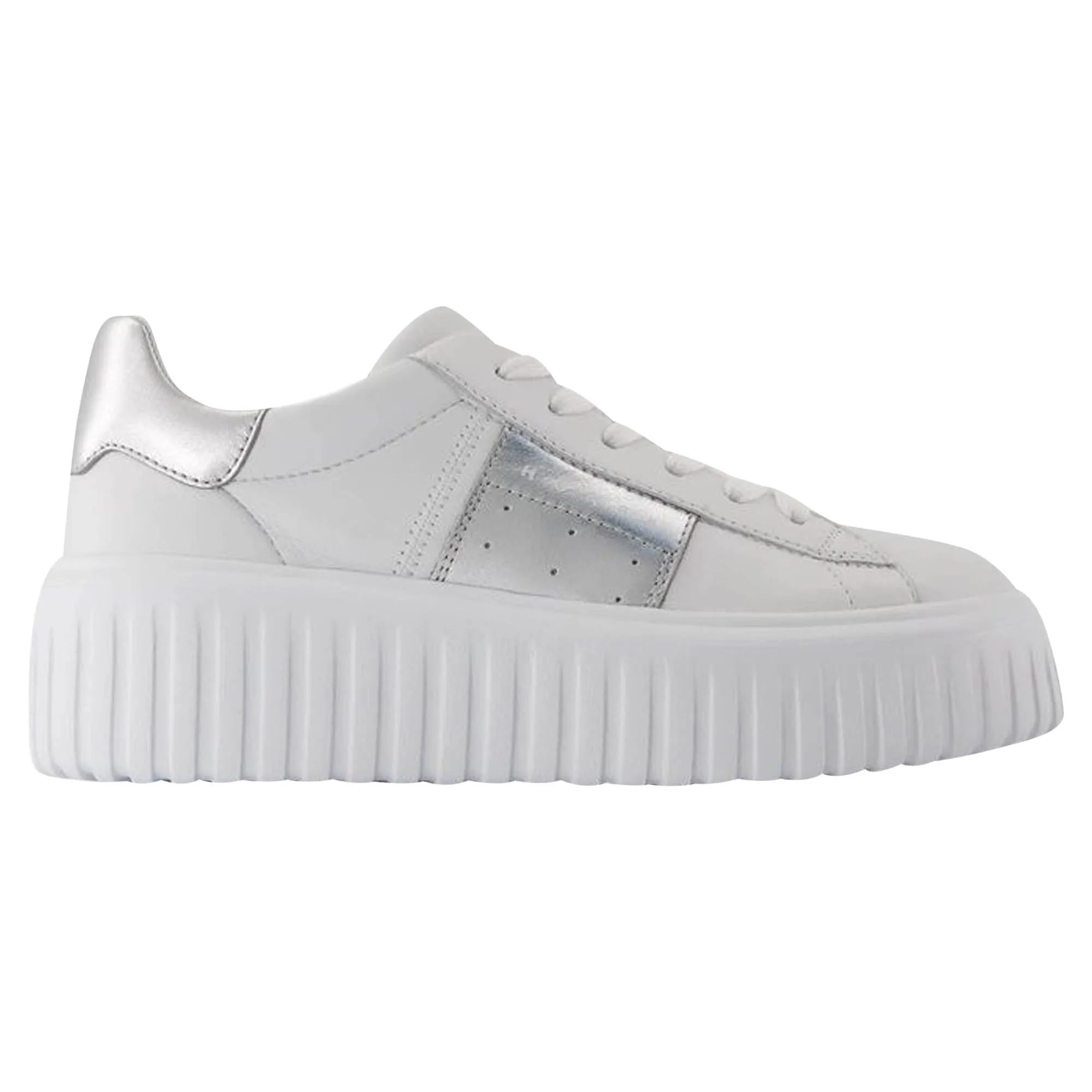 H Stripes Sneakers - Hogan - Leather - White
