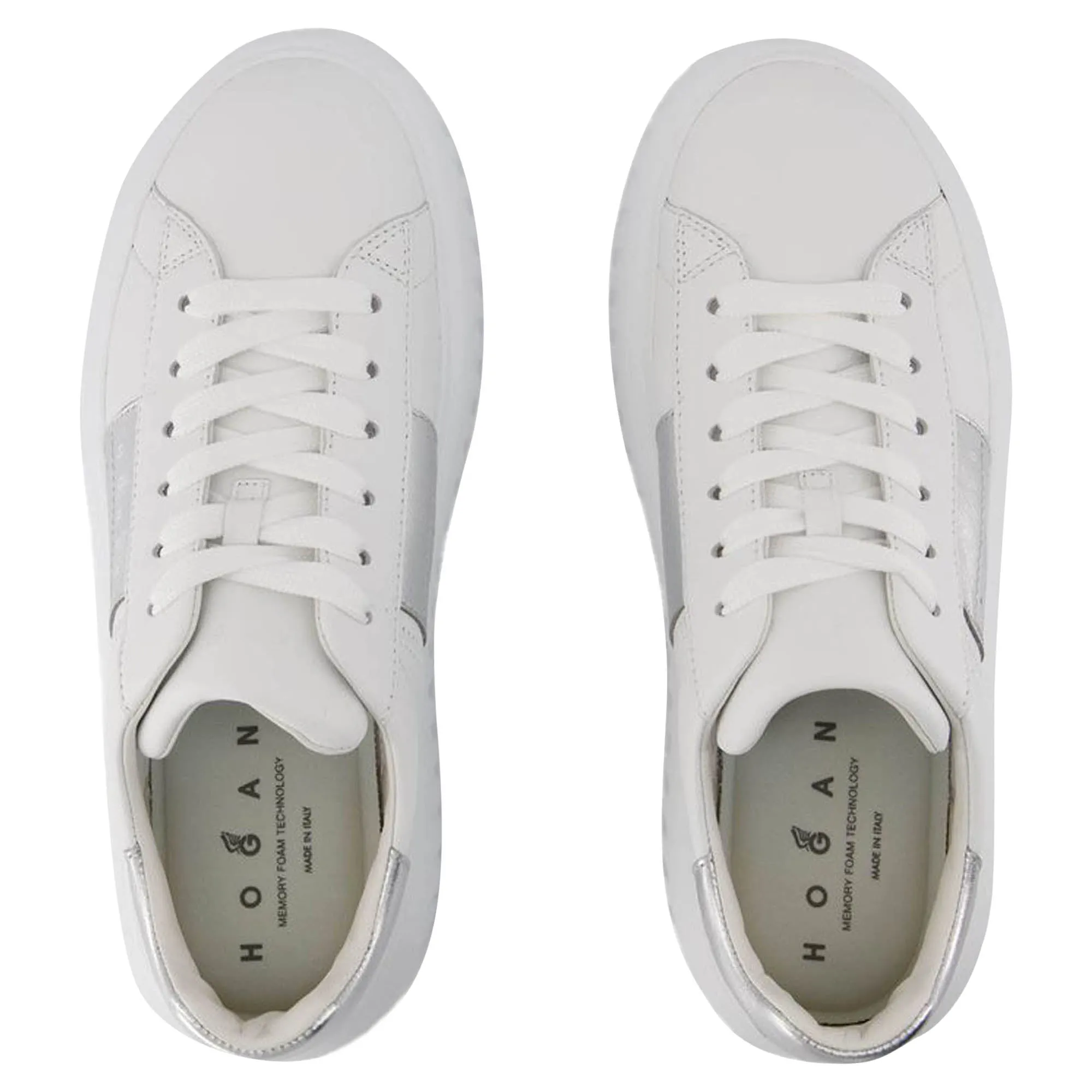 H Stripes Sneakers - Hogan - Leather - White