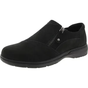 Hallie Womens Zipper Leather Casual And Fashion Sneakers