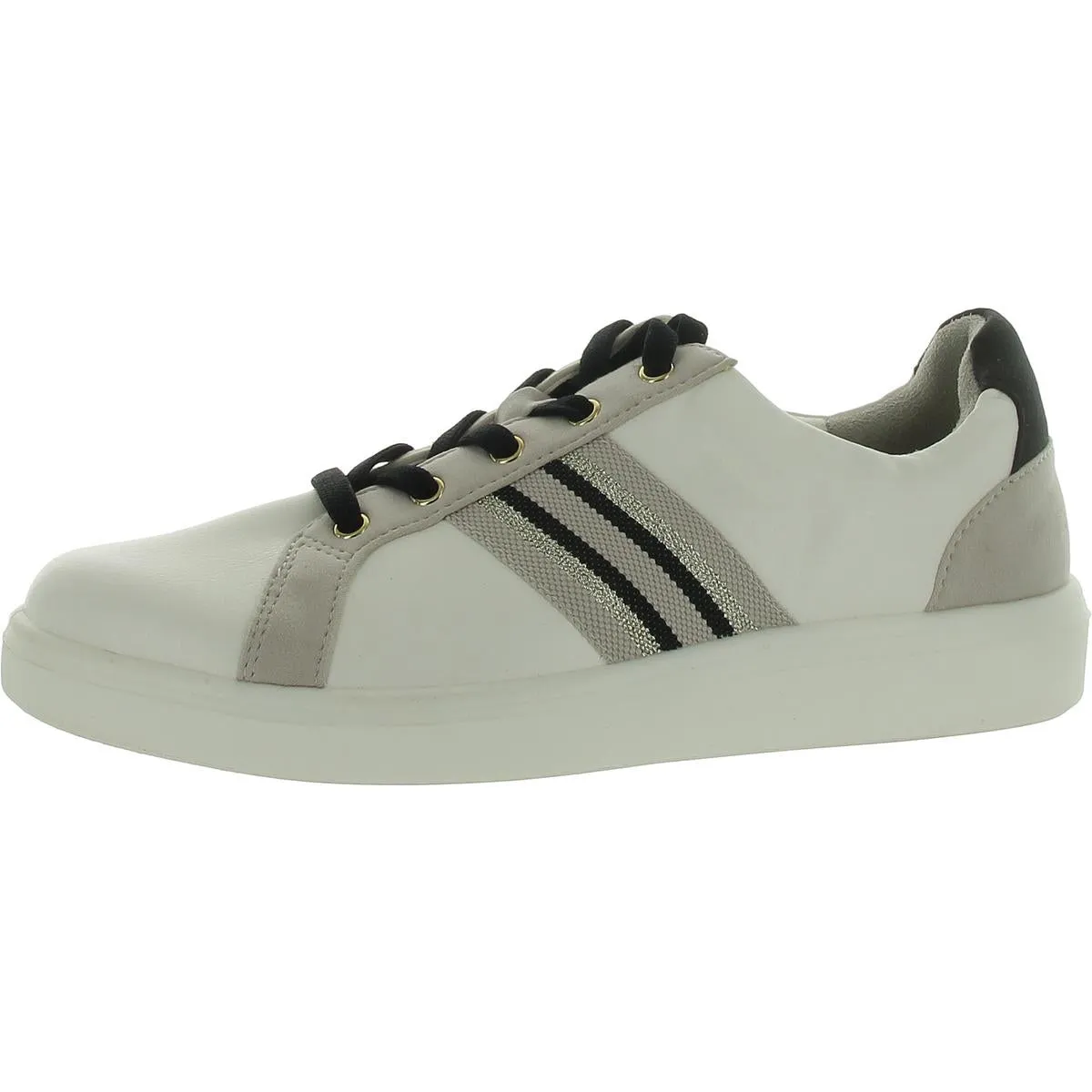 Happy Friday Womens Faux Leather Low Top Casual And Fashion Sneakers