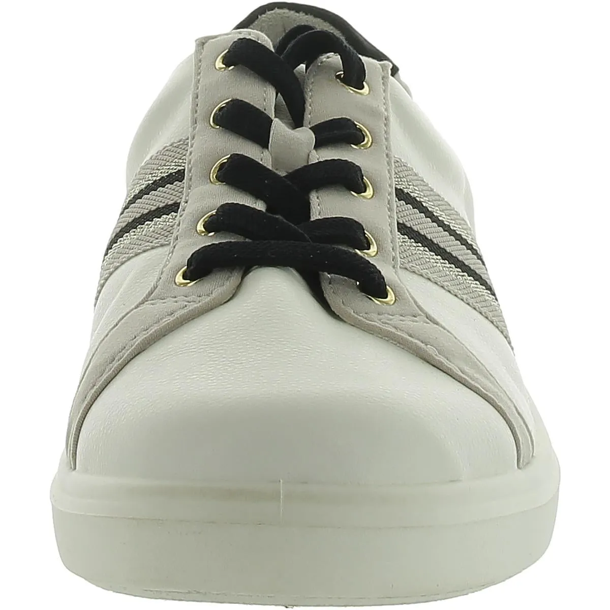 Happy Friday Womens Faux Leather Low Top Casual And Fashion Sneakers