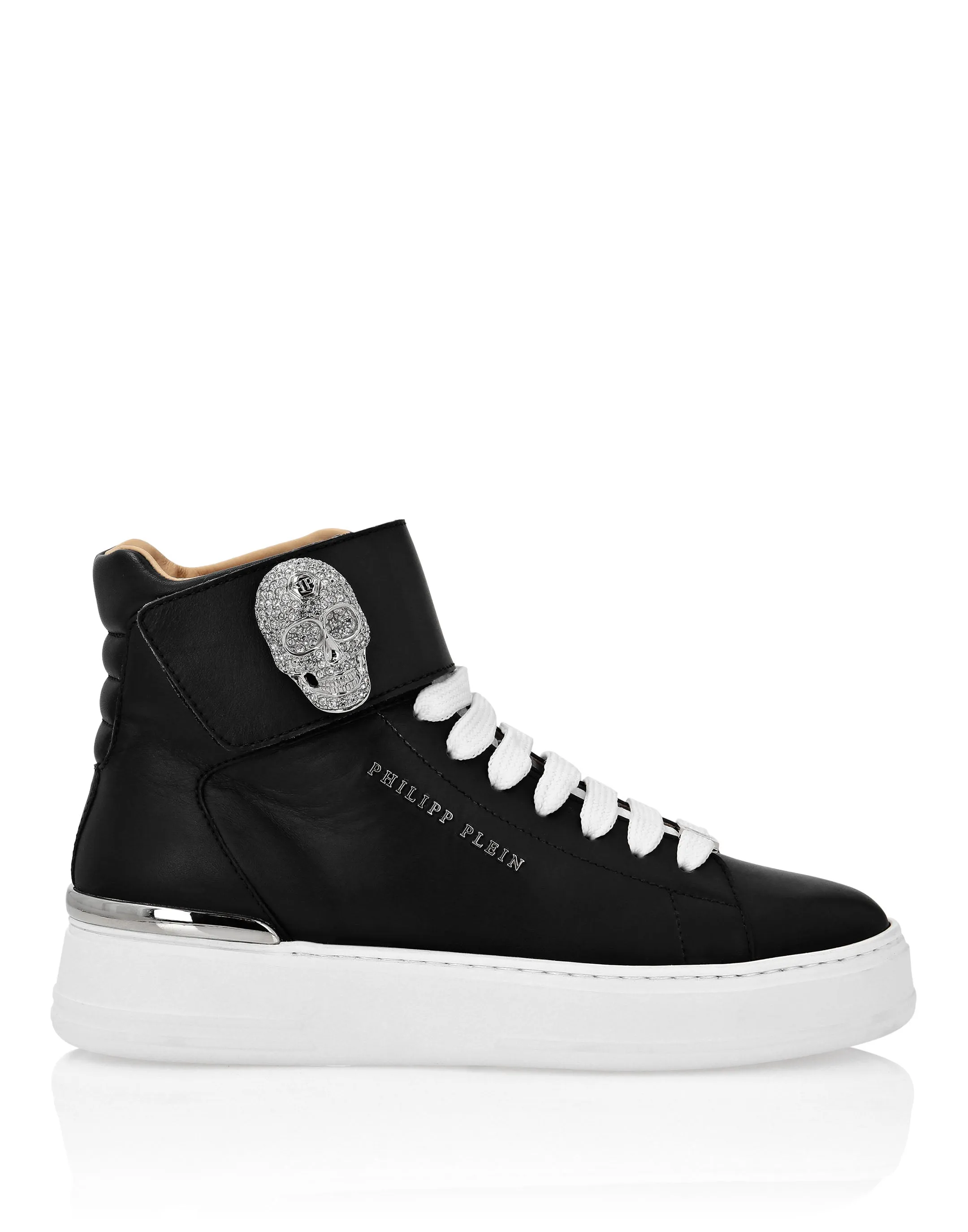 Hi-Top Sneakers Crystal Skull with Crystals