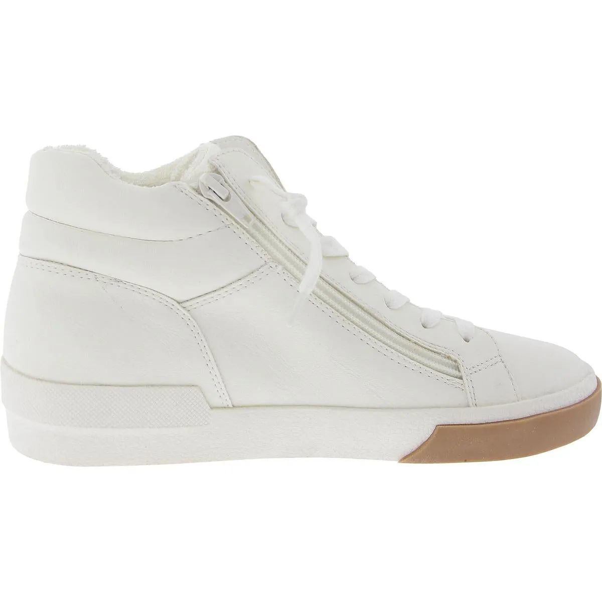 HOLAND Womens Cushioned Footbed Faux Leather Casual And Fashion Sneakers
