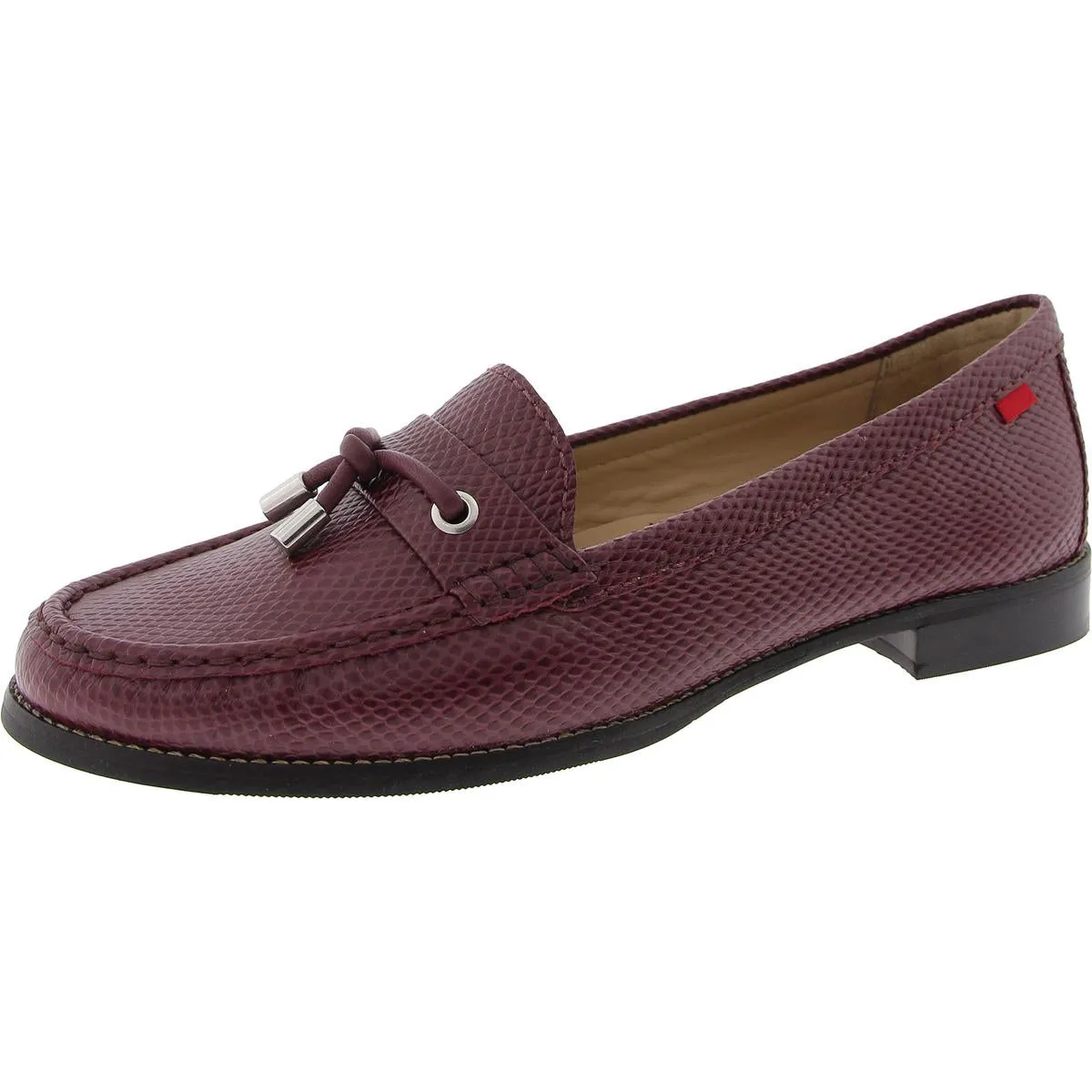 Jackson St. Womens Leather Snake Print Loafers