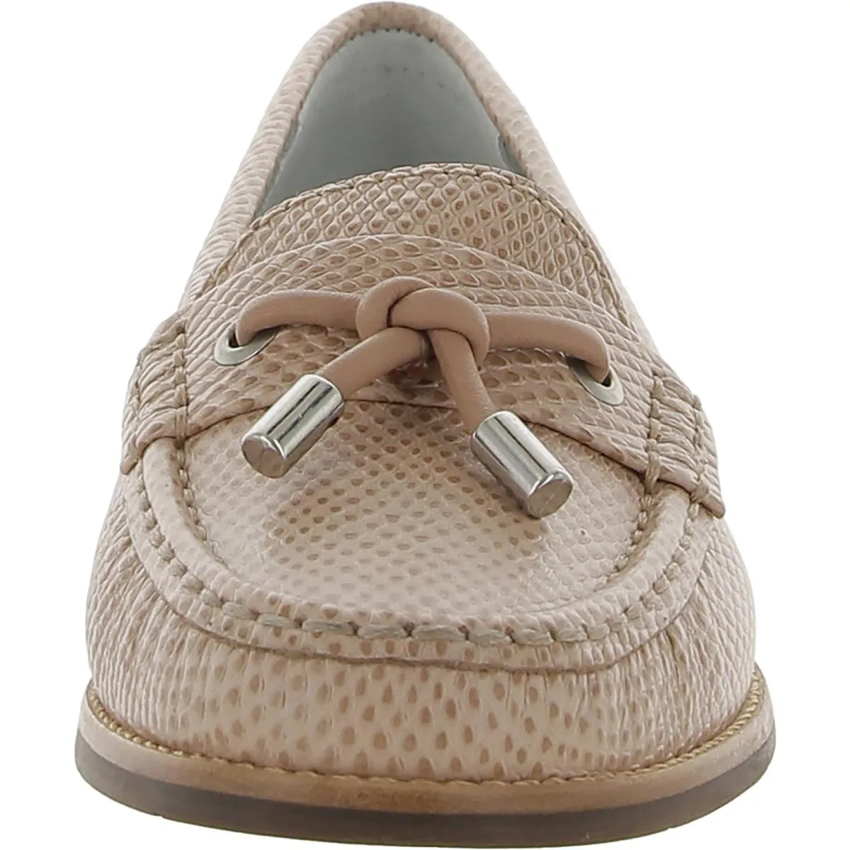 Jackson St. Womens Leather Snake Print Loafers