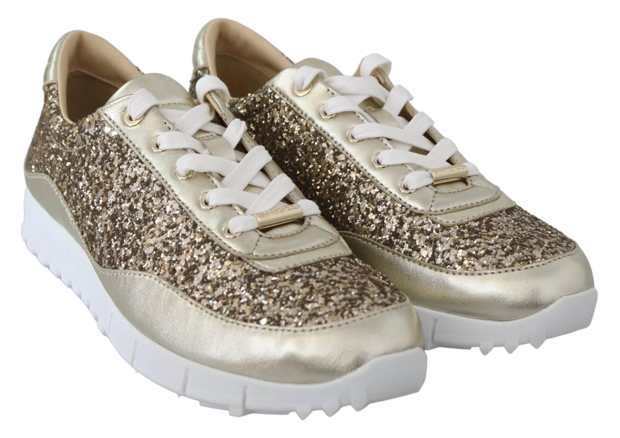 Jimmy Choo Antique  Glitter Leather Women's Sneakers