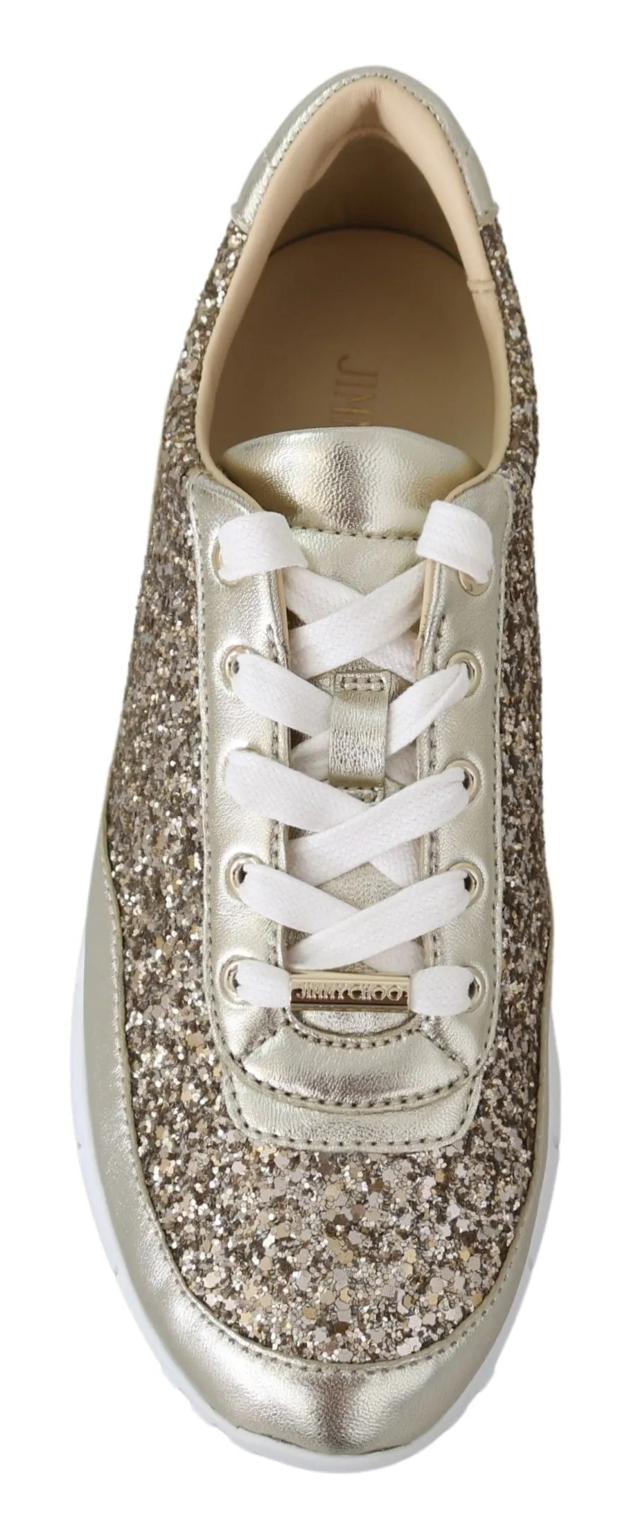 Jimmy Choo Antique  Glitter Leather Women's Sneakers