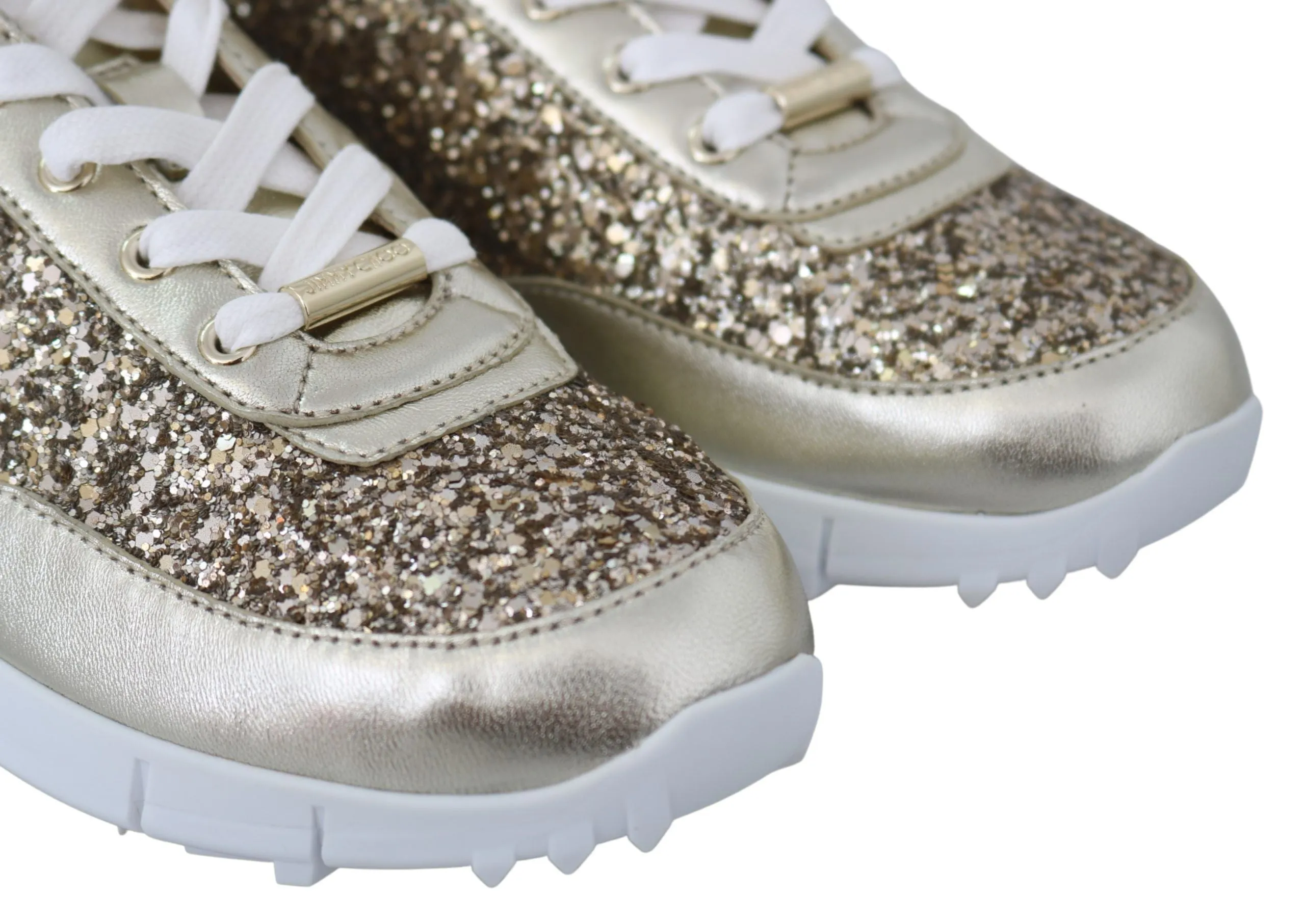 Jimmy Choo Antique  Glitter Leather Women's Sneakers
