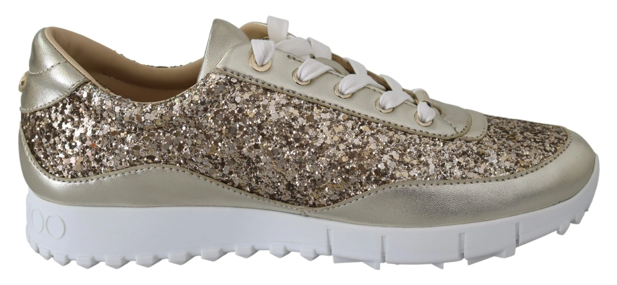 Jimmy Choo Antique  Glitter Leather Women's Sneakers