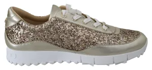 Jimmy Choo Antique  Glitter Leather Women's Sneakers