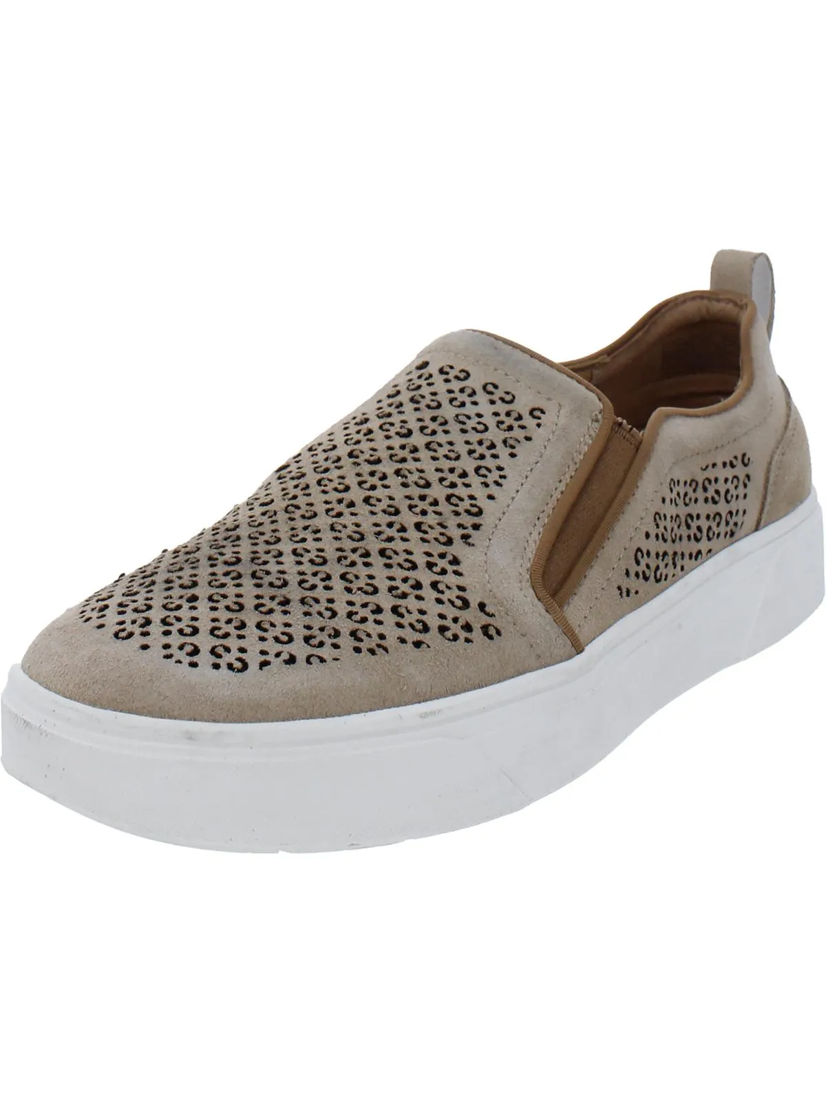 Kimmie Womens Suede Slip On Casual and Fashion Sneakers