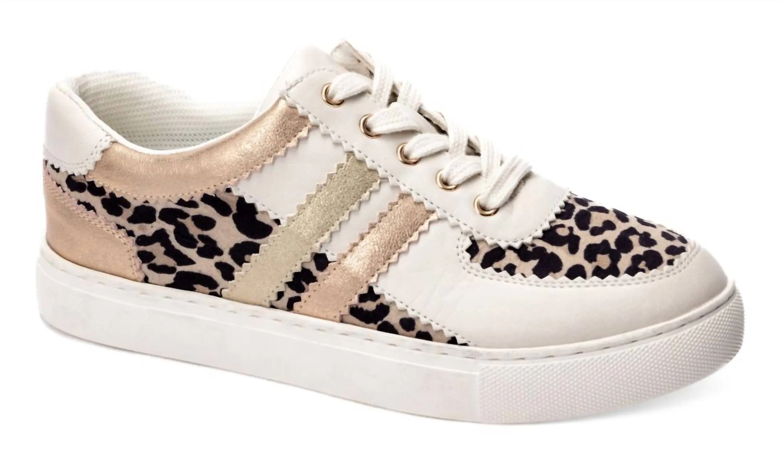 Leopard Sneaker In White