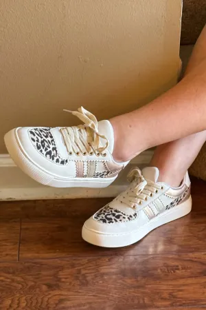 Leopard Sneaker In White