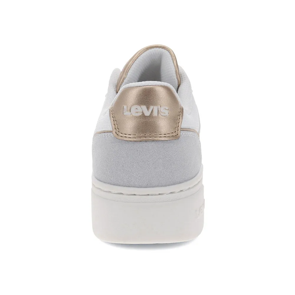 Levi's Womens Amelia Lo Synthetic Leather Casual Lace Up Sneaker Shoe