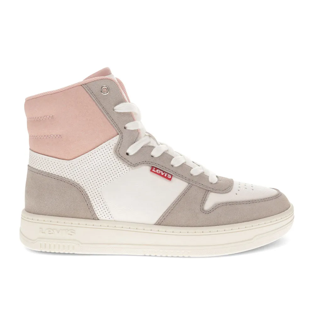 Levi's Womens Drive Hi 2 Synthetic Leather Casual Hightop Sneaker Shoe