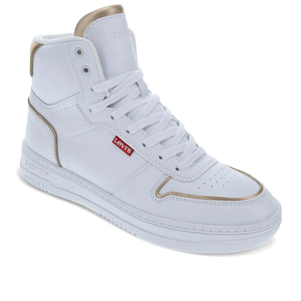 Levi's Womens Drive Hi Synthetic Leather Casual Hightop Sneaker Shoe