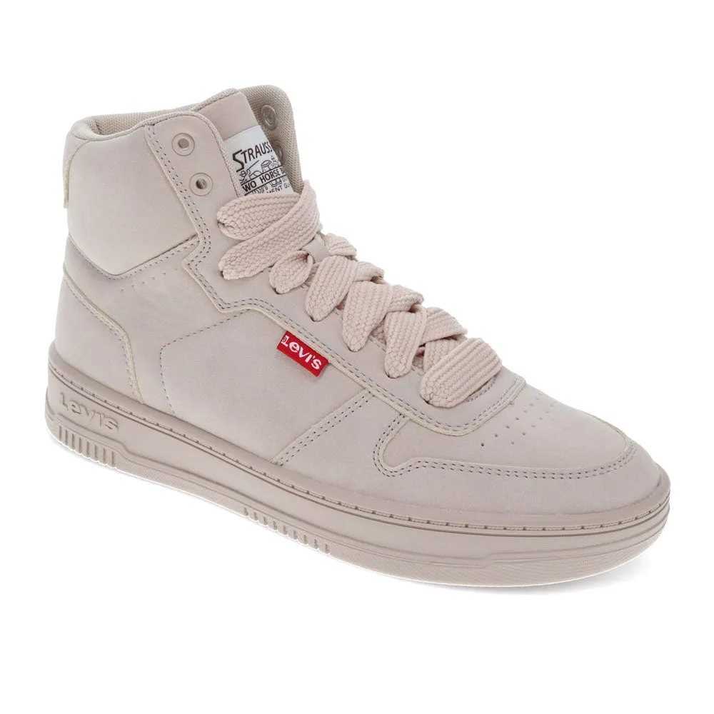Levi's Womens Drive Hi Synthetic Leather Casual Hightop Sneaker Shoe