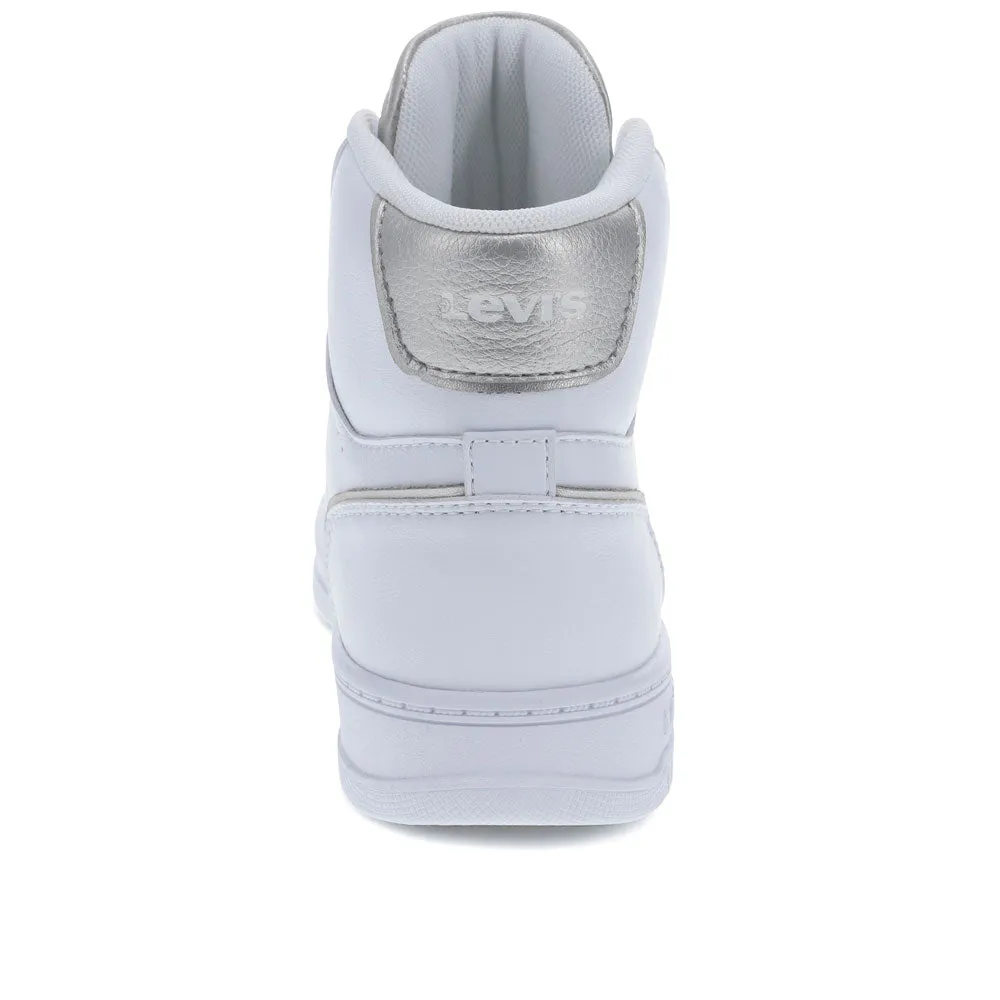 Levi's Womens Drive Hi Synthetic Leather Casual Hightop Sneaker Shoe