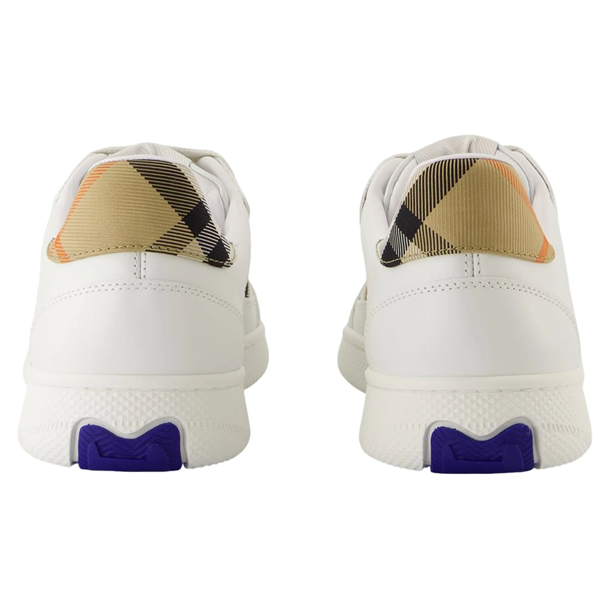 Lf Terrace Mix Sneakers - Burberry - Leather - White