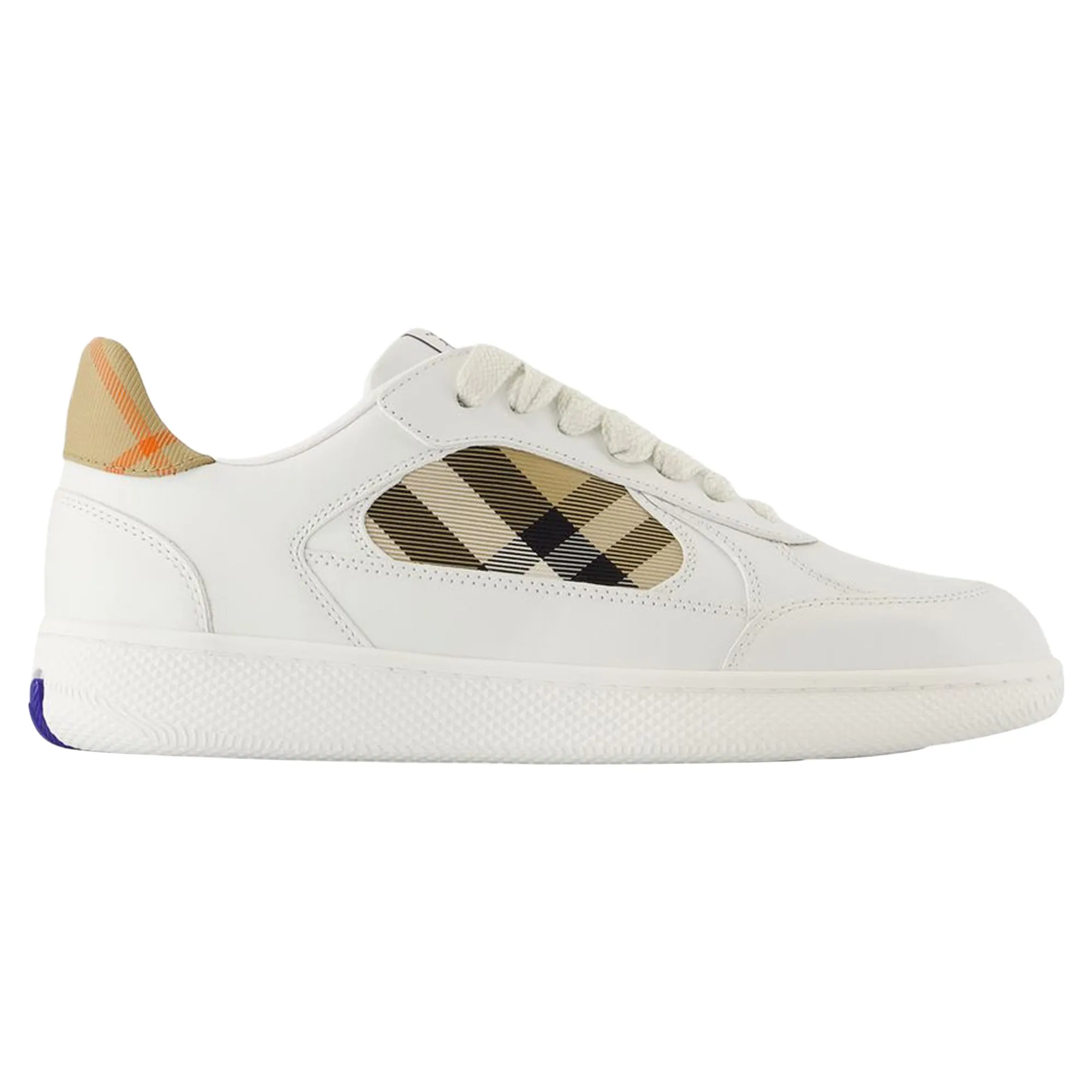 Lf Terrace Mix Sneakers - Burberry - Leather - White