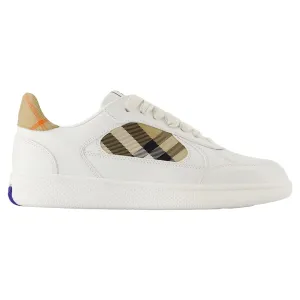 Lf Terrace Mix Sneakers - Burberry - Leather - White