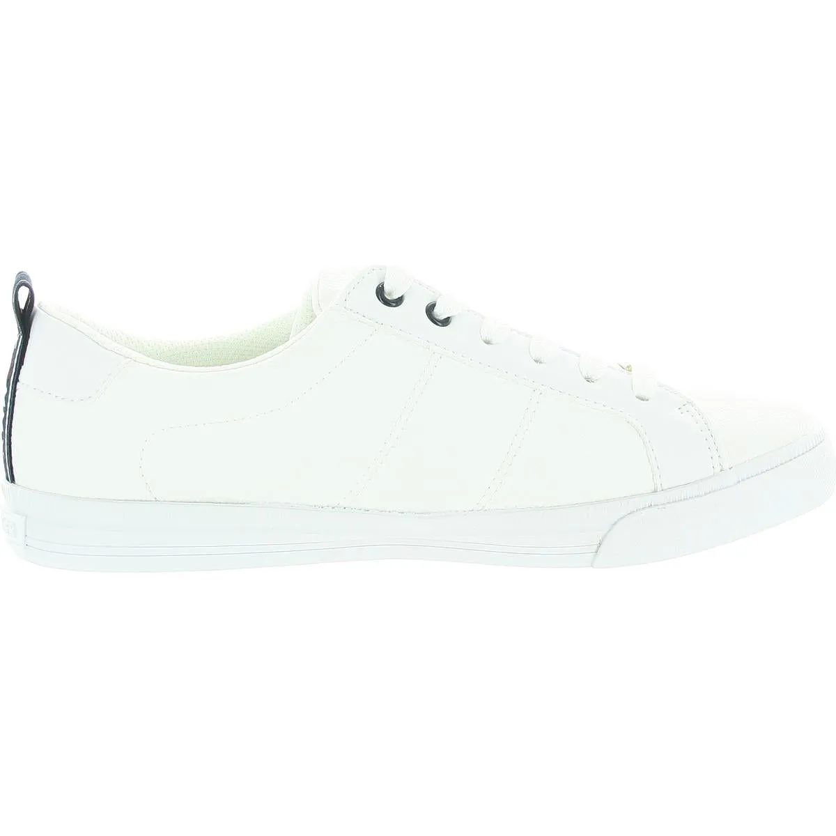 Lila Womens Lace-Up Faux Leather Casual And Fashion Sneakers