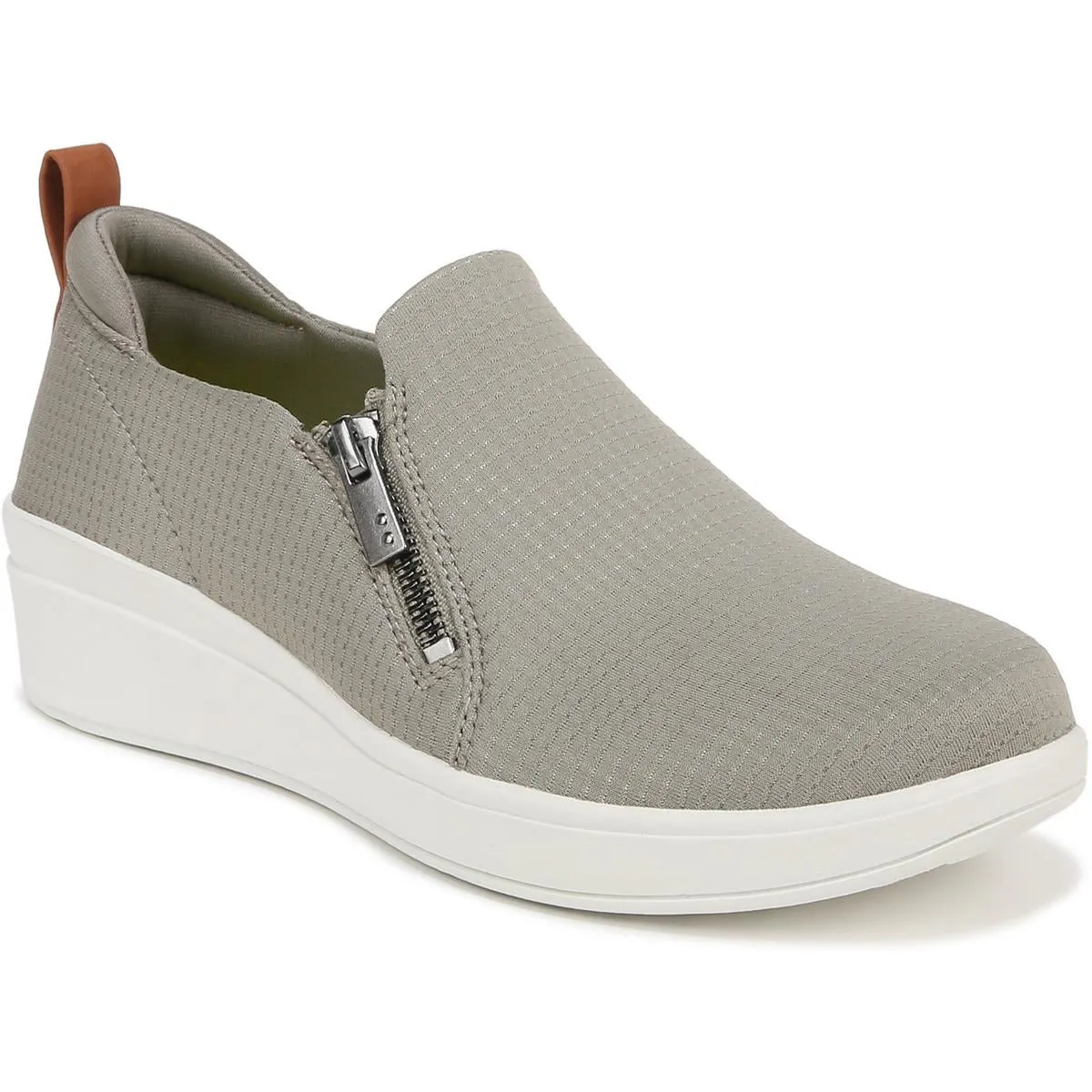 Luminous Womens Zipper Arch Support Slip-On Sneakers