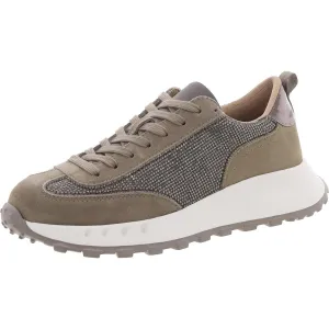 Lyandra Womens Embellished Suede Casual And Fashion Sneakers