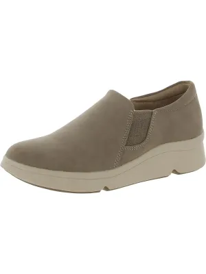 Lyrie Womens Faux Leather Loafer Slip-On Sneakers