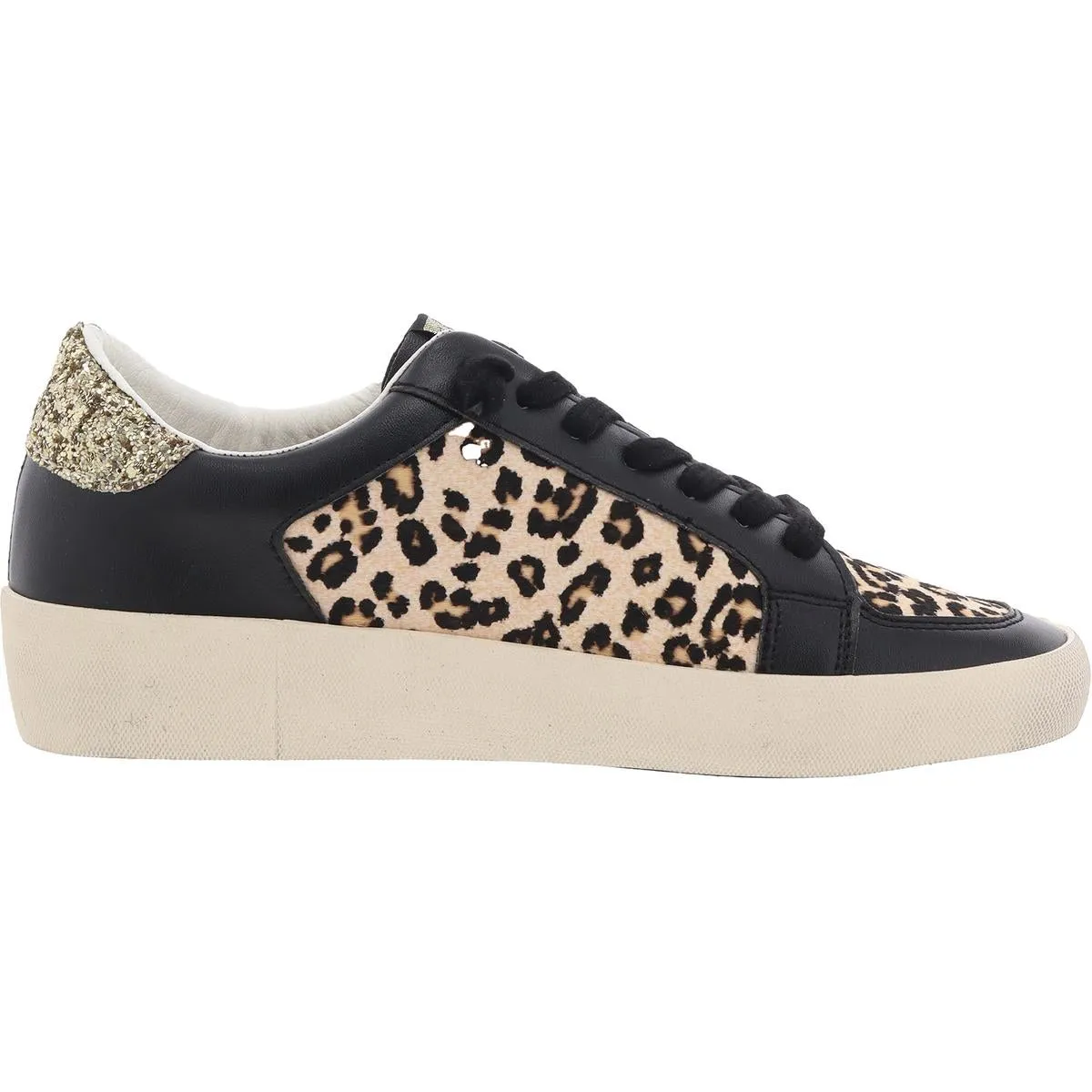 MAIDEN Womens Mixed Media Leather Casual And Fashion Sneakers