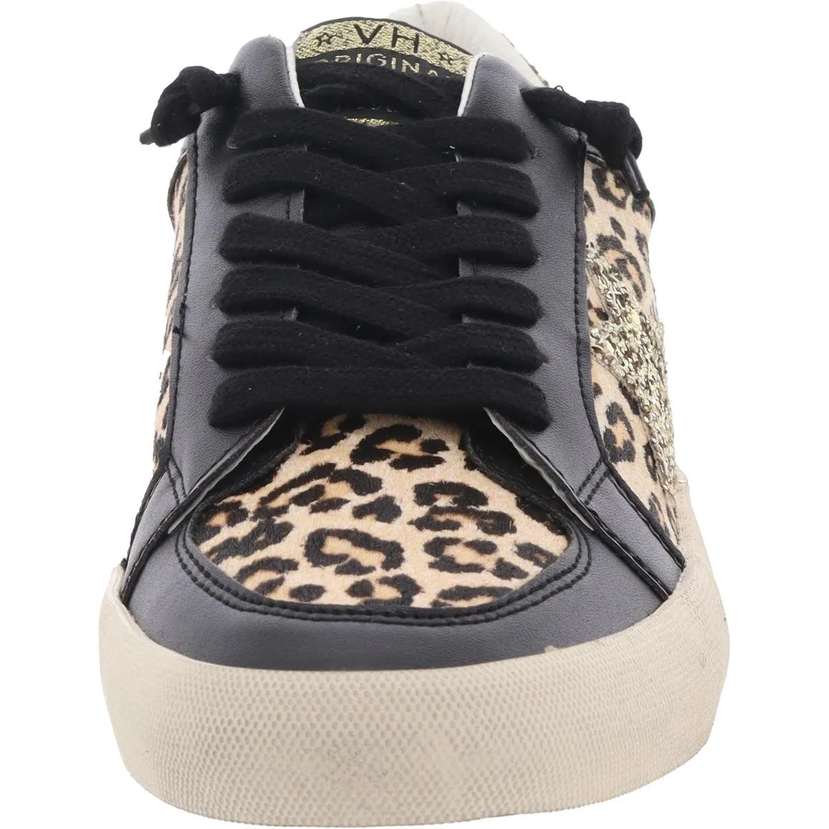 MAIDEN Womens Mixed Media Leather Casual And Fashion Sneakers
