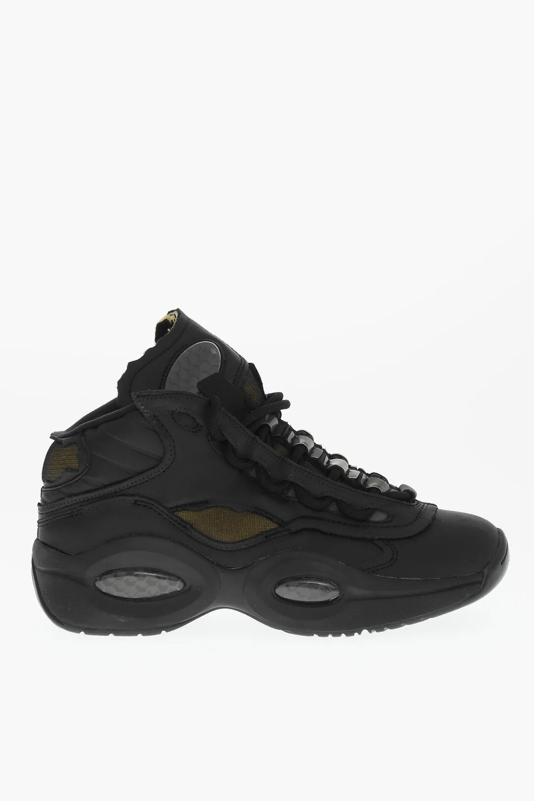 Maison Margiela Mm2 X Reebok Eco-Leather Unisex Mid Sneakers With Injected S