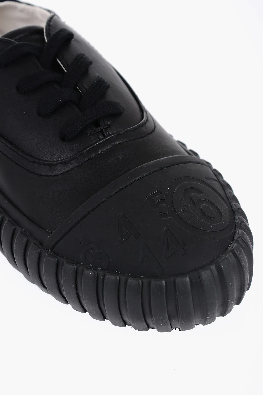 Maison Margiela Mm6 Leather City Low-Top Sneakers