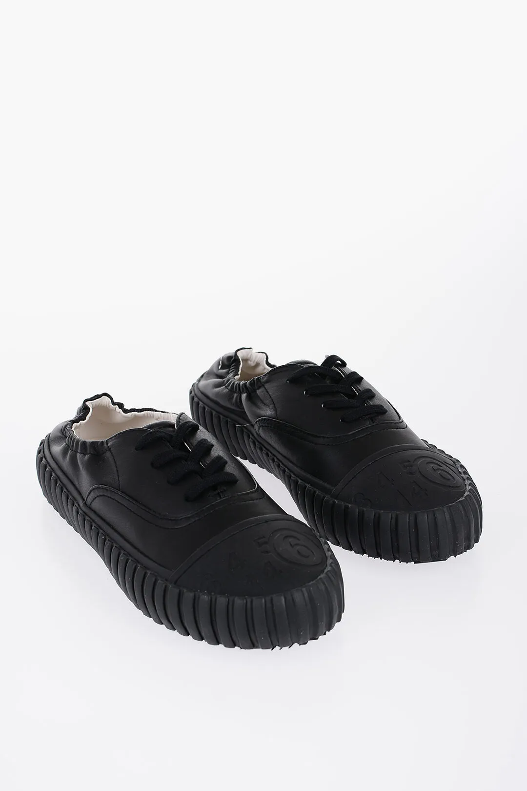 Maison Margiela Mm6 Leather City Low-Top Sneakers