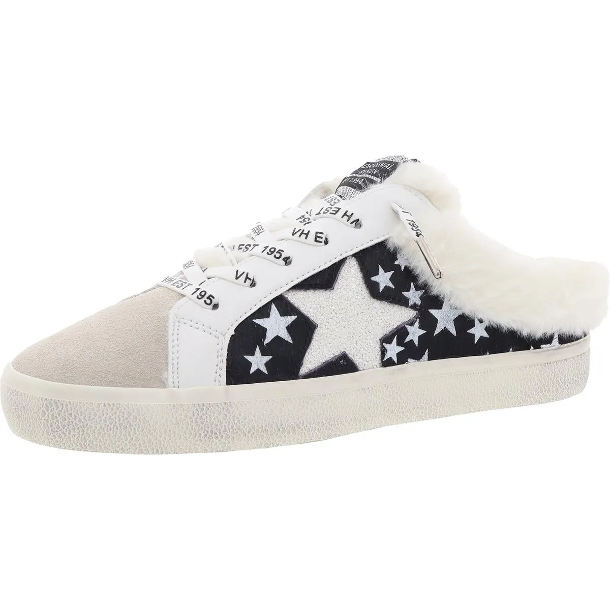 MELLOW Womens Mixed Media Leather Casual And Fashion Sneakers