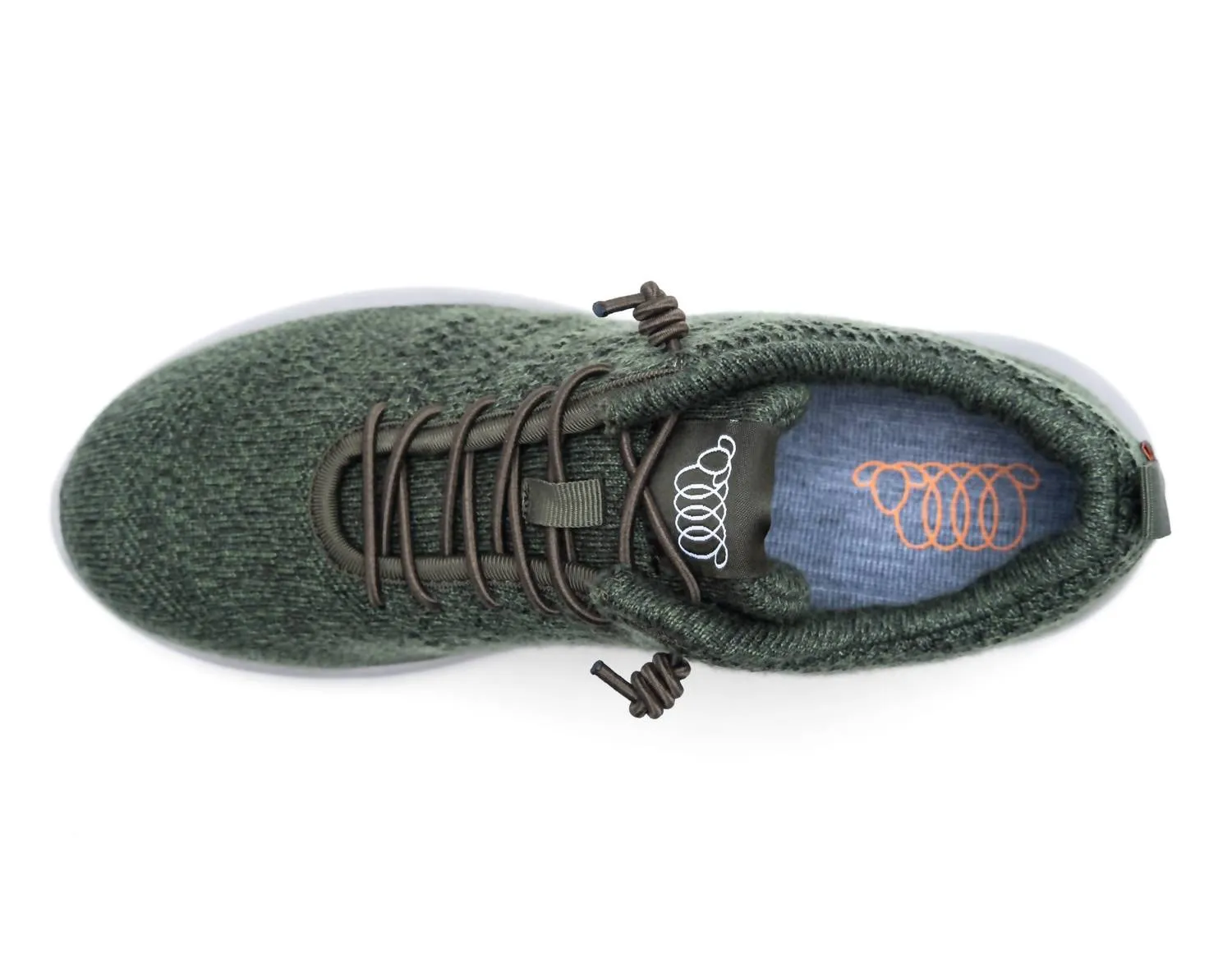 Men's Belmont Sneaker In Green Merino Wool