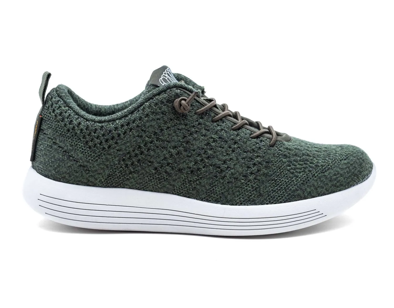 Men's Belmont Sneaker In Green Merino Wool