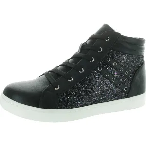 Michaela Womens Zipper Faux Leather Casual And Fashion Sneakers