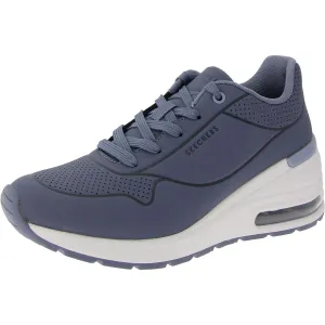 Million Air-Higher Lifted Womens Memory Foam Faux Leather Casual And Fashion Sneakers