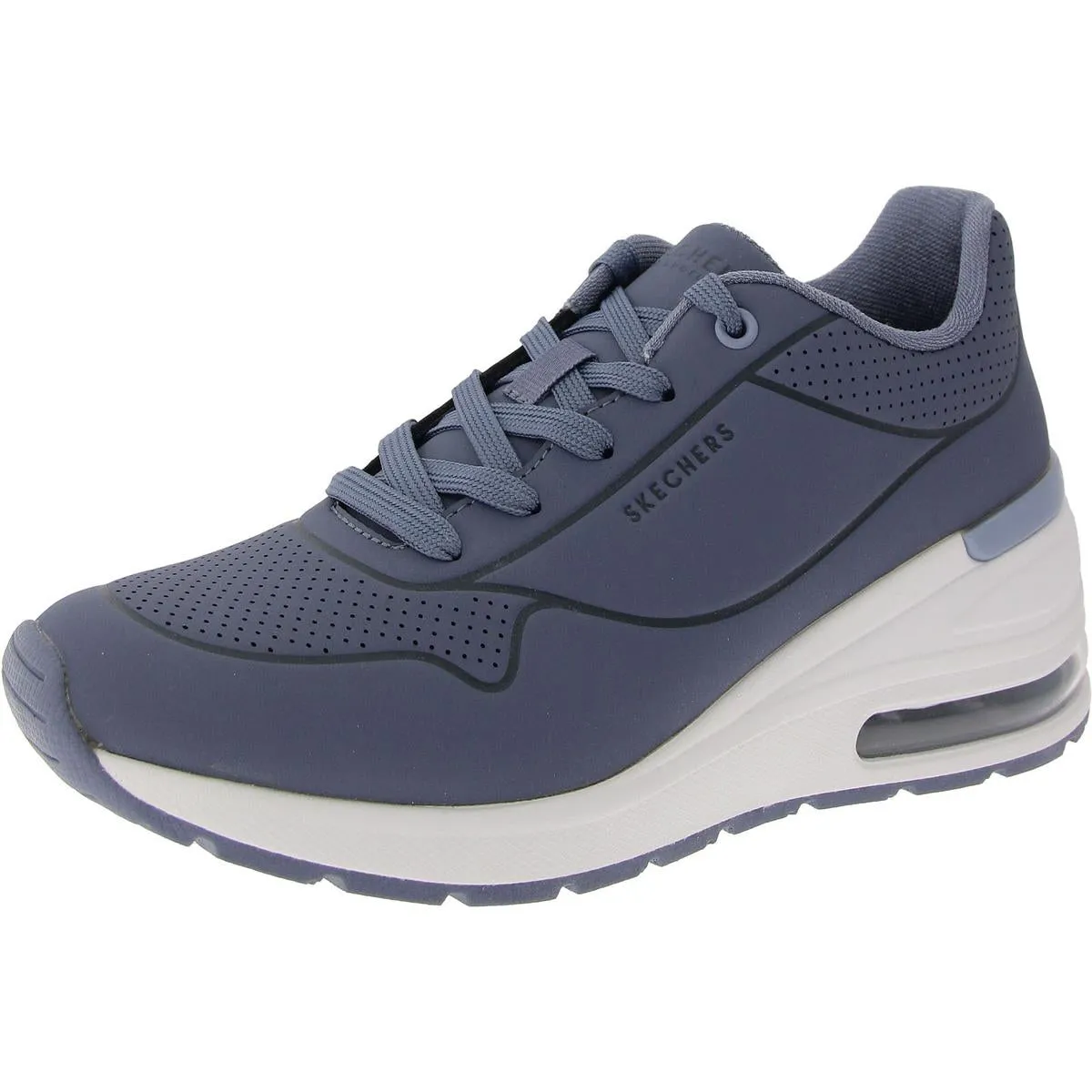 Million Air-Higher Lifted Womens Memory Foam Faux Leather Casual And Fashion Sneakers