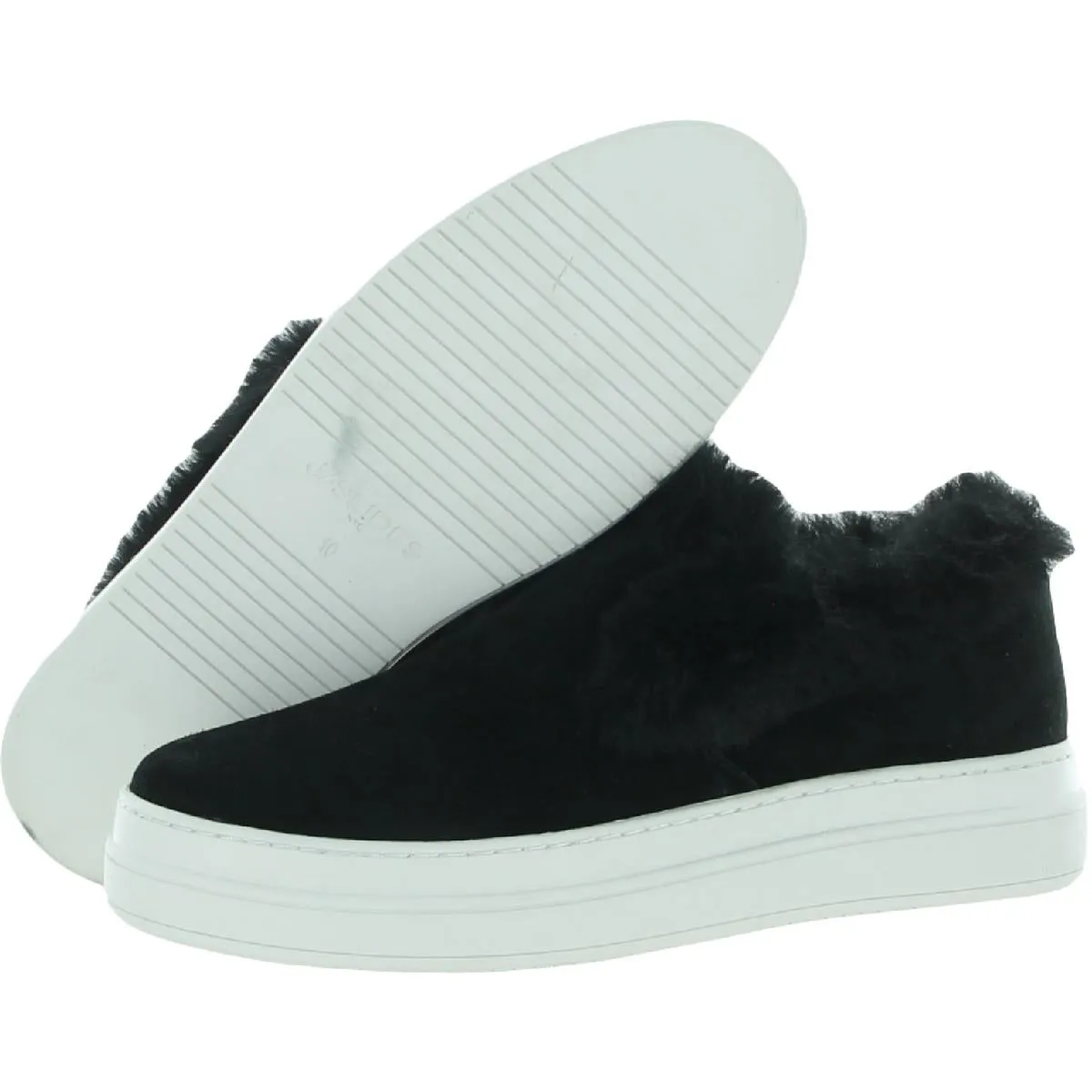 Neel Womens Suede Lifestyle Slip-On Sneakers