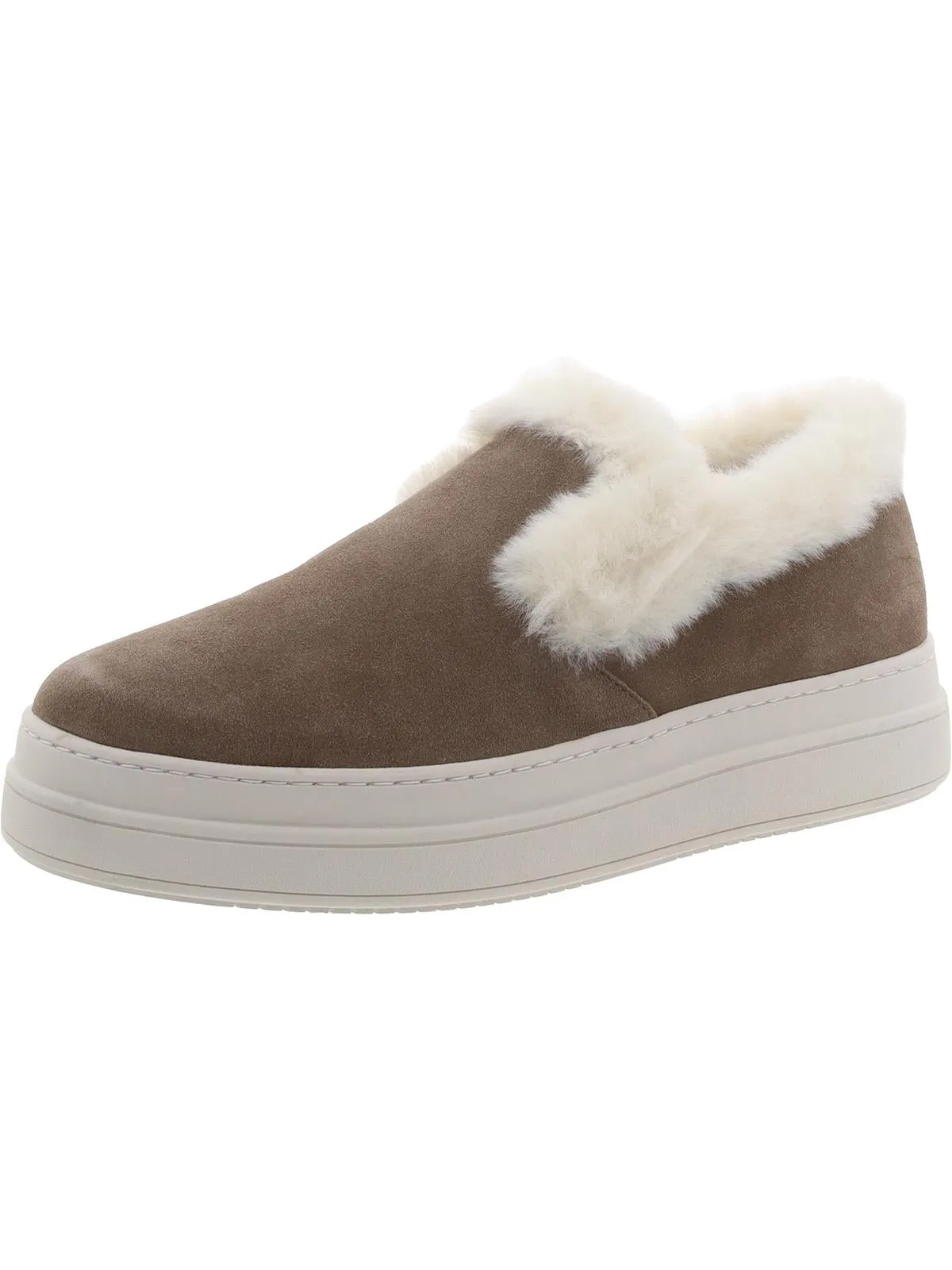 Neel Womens Suede Lifestyle Slip-On Sneakers