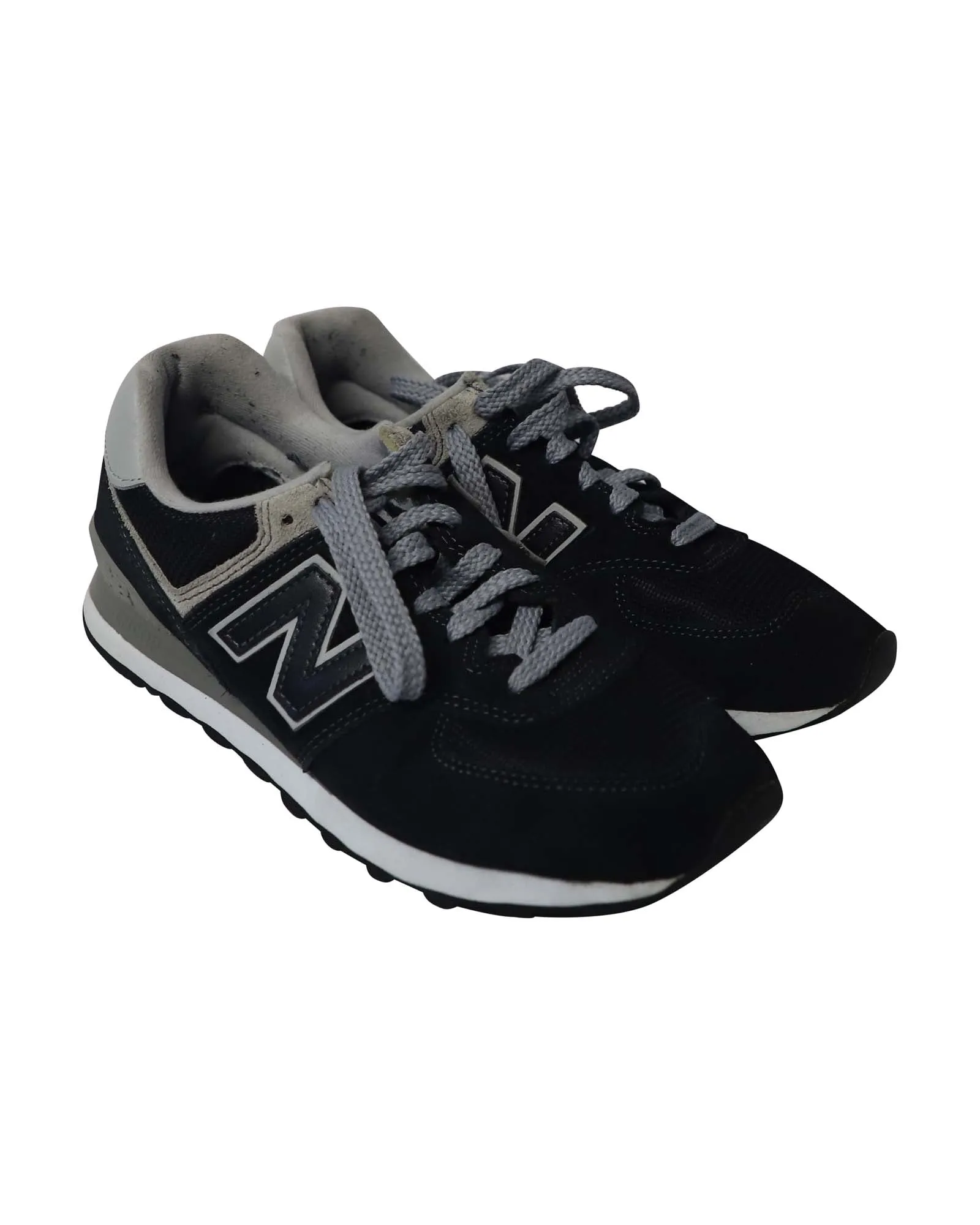 New Balance 574 Core Sneakers in Black Suede