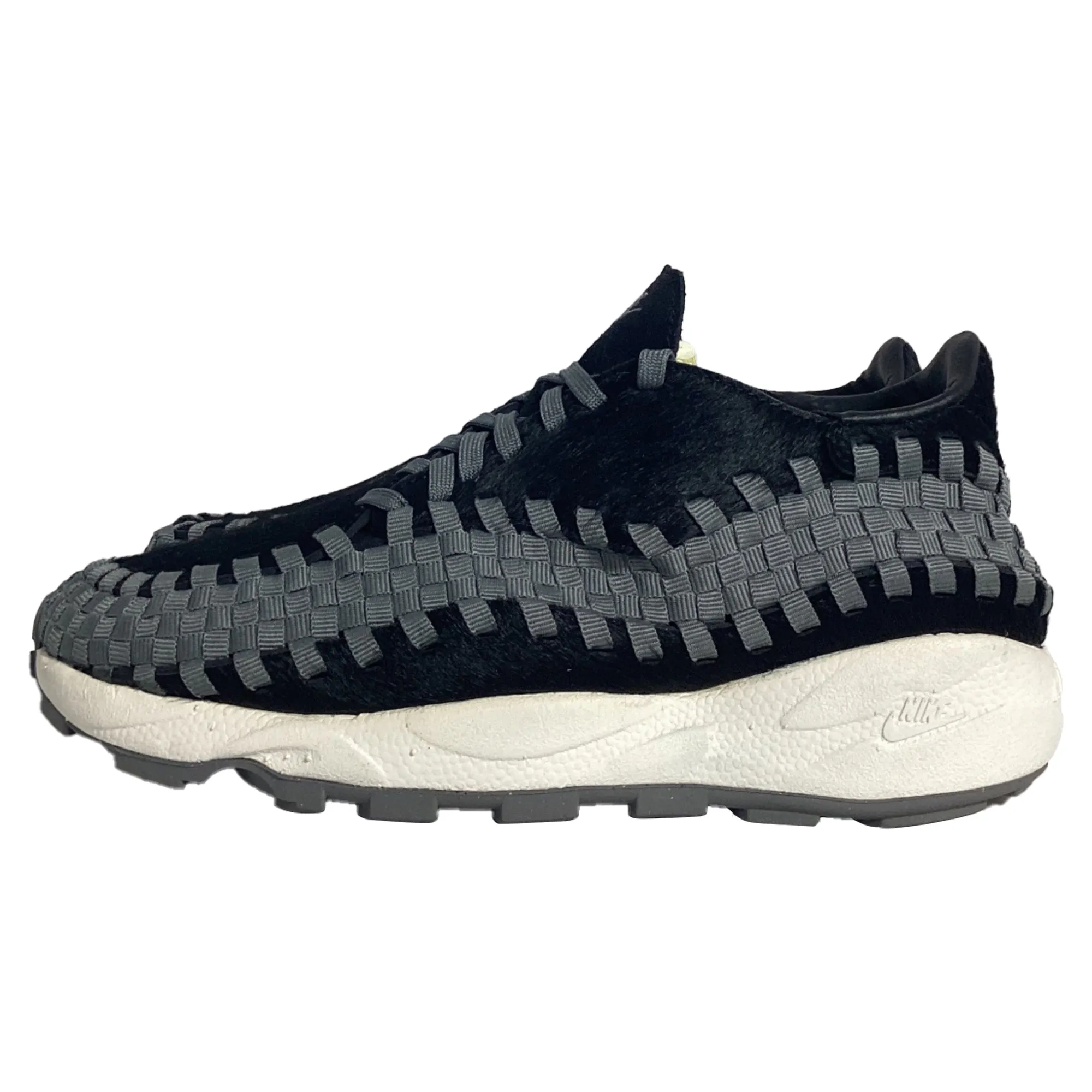 Nike Air Footscape Woven Sneakers in Black Pony Hair