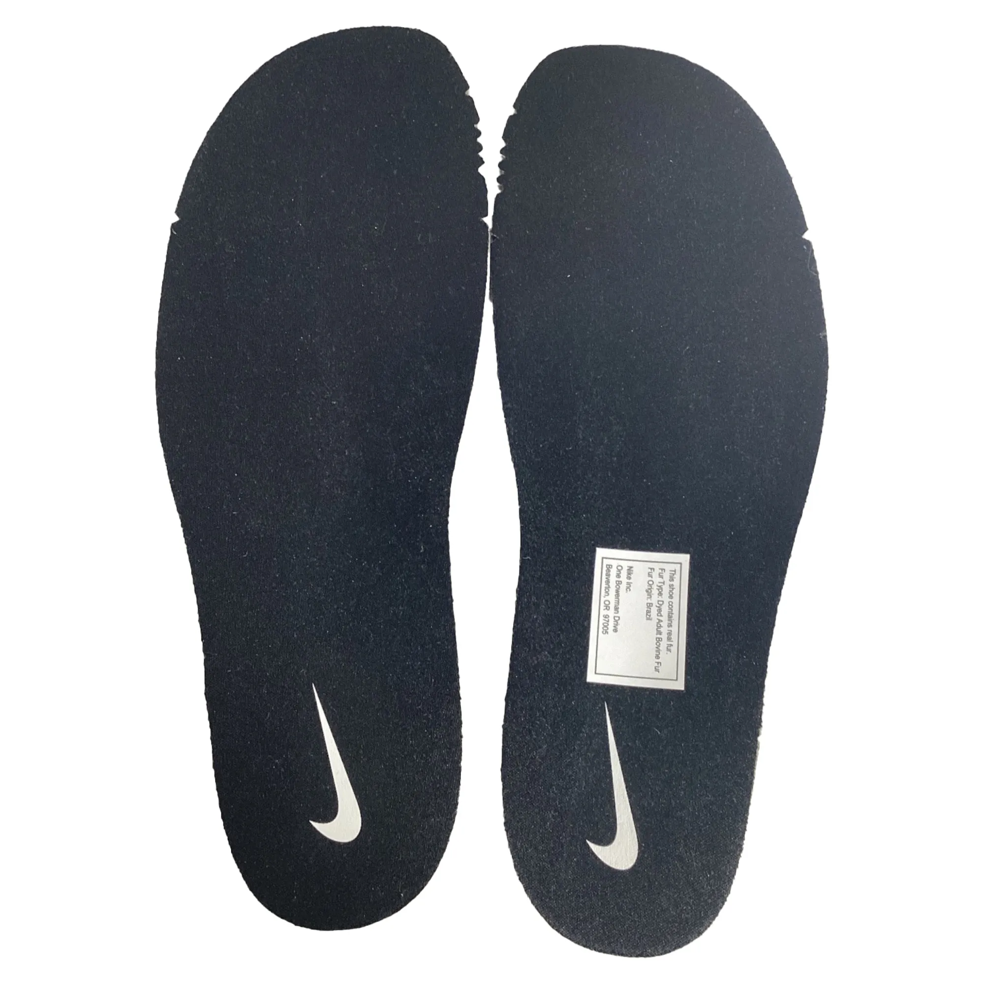 Nike Air Footscape Woven Sneakers in Black Pony Hair