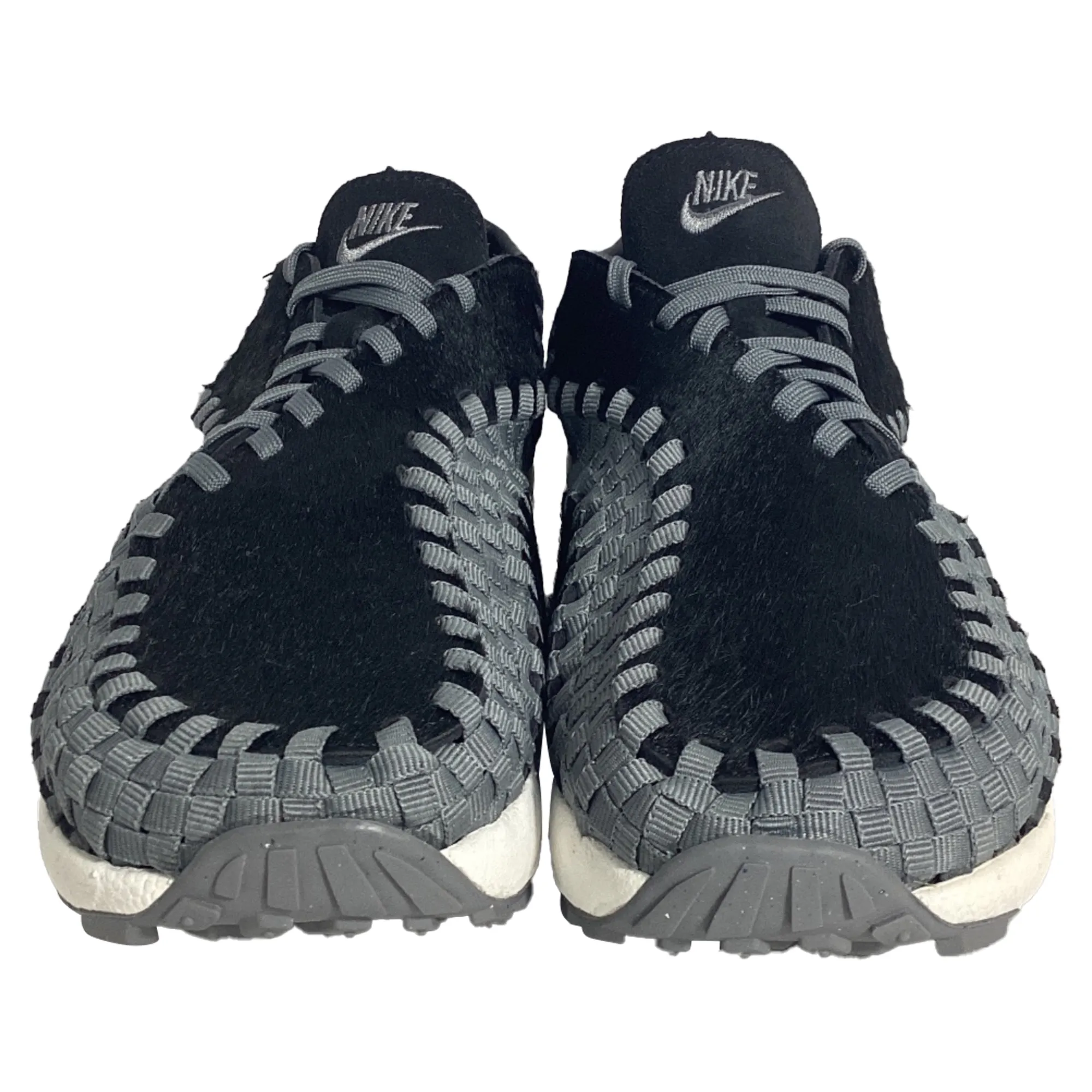 Nike Air Footscape Woven Sneakers in Black Pony Hair