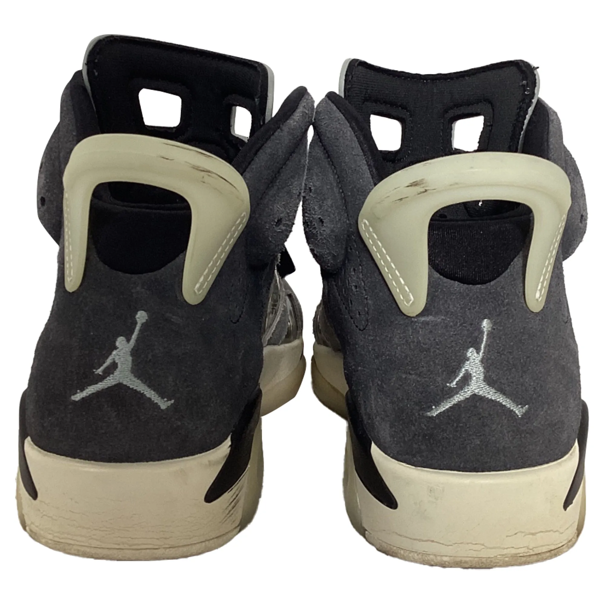 Nike Air Jordan 6 Retro Tech Chrome Sneakers in Grey Suede