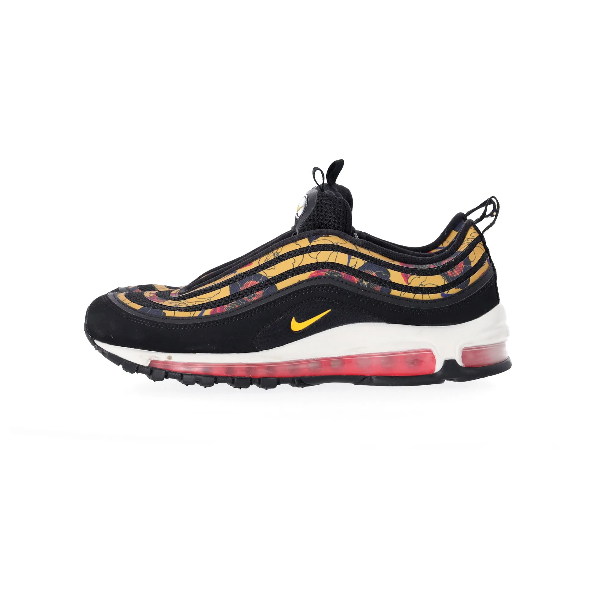 Nike Air Max 97 SE Floral Sneakers in Black Synthetics in Black Synthetic
