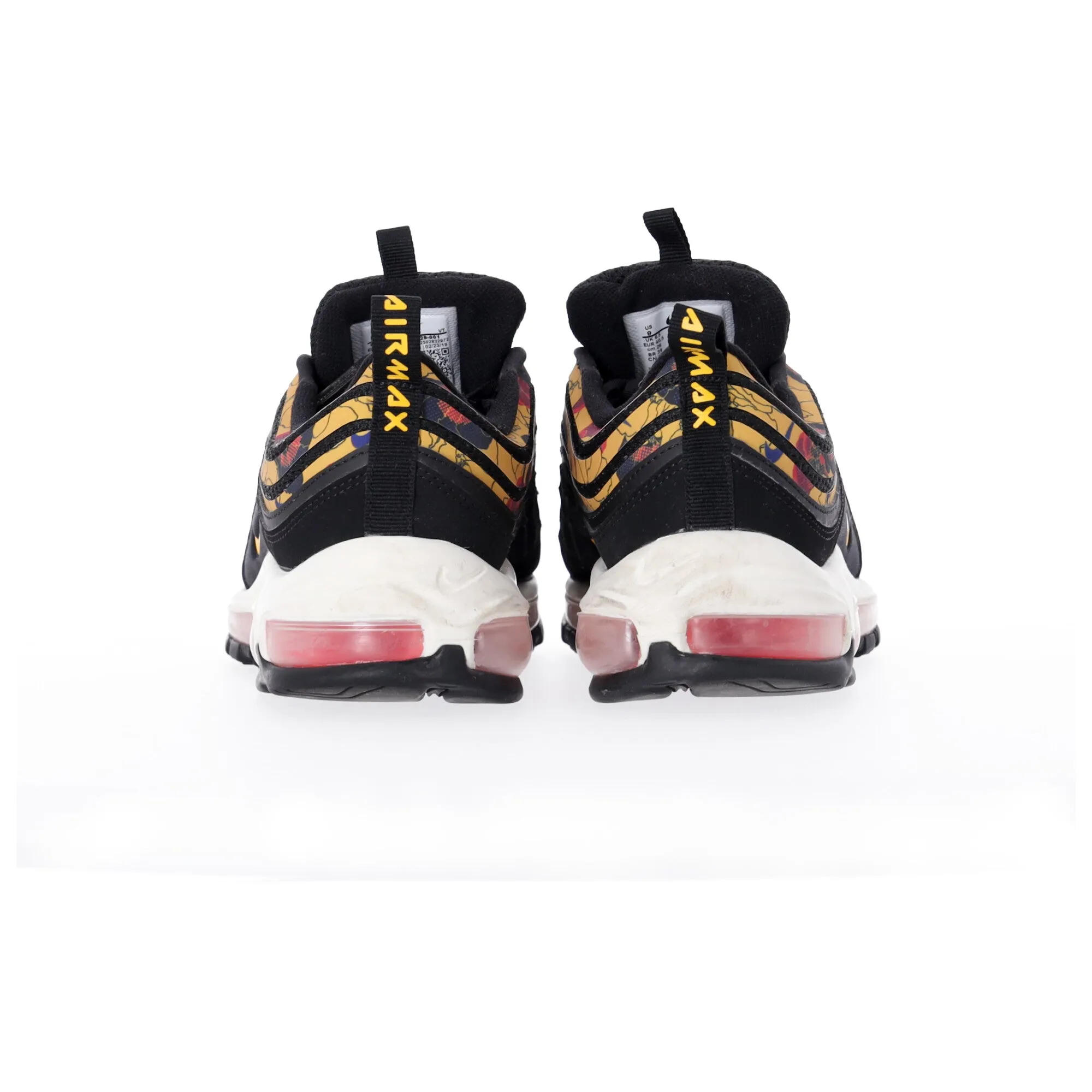 Nike Air Max 97 SE Floral Sneakers in Black Synthetics in Black Synthetic