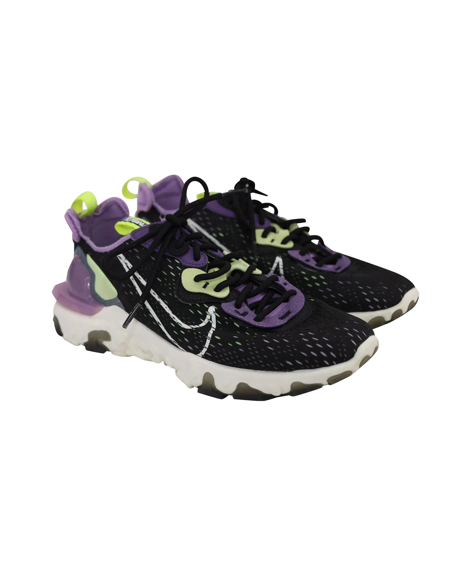 Nike React Vision Sneakers in Gravity Purple Volt Synthetic